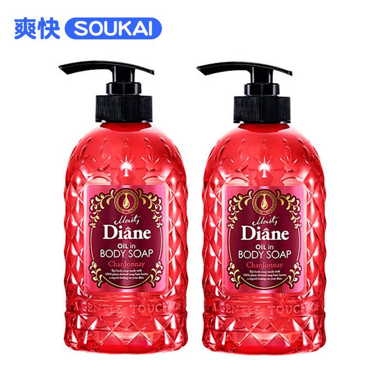 保税区发货Moist Diane 沐浴露 霞多丽香味 500ml*2