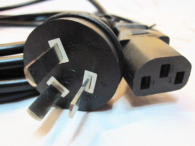 Desktop computer power cord Three-hole display Banknote Printing Machine projector Host wire Plug country Markings
