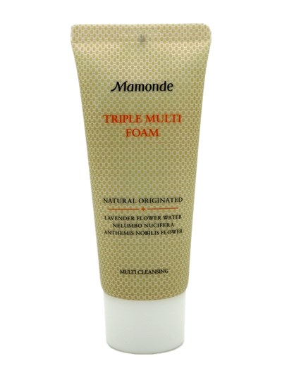 Mamonde/梦妆三重多效洁面膏 三合一洗面奶 泡沫50ml  保湿卸妆