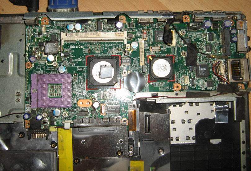 Shenzhou carrier Q550s motherboard, the problem motherboard, boot bright, but do not show, the original dismantling machine