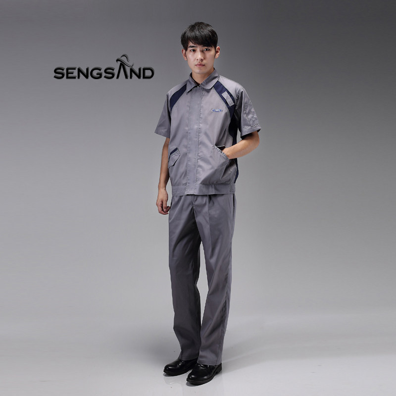 Ford Workwear Car 4S Store Rear Tooling Maintenance Workshop Factory Steam Repair Service Summer Short Sleeve Suit