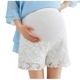 Bà bầu cơ sở quần mùa hè mỏng phần ren quần short bà bầu mùa hè mặc thời trang mặc bà bầu quần an toàn chống ánh sáng - Phụ nữ mang thai quần / quần bụng quần bầu đẹp Phụ nữ mang thai quần / quần bụng