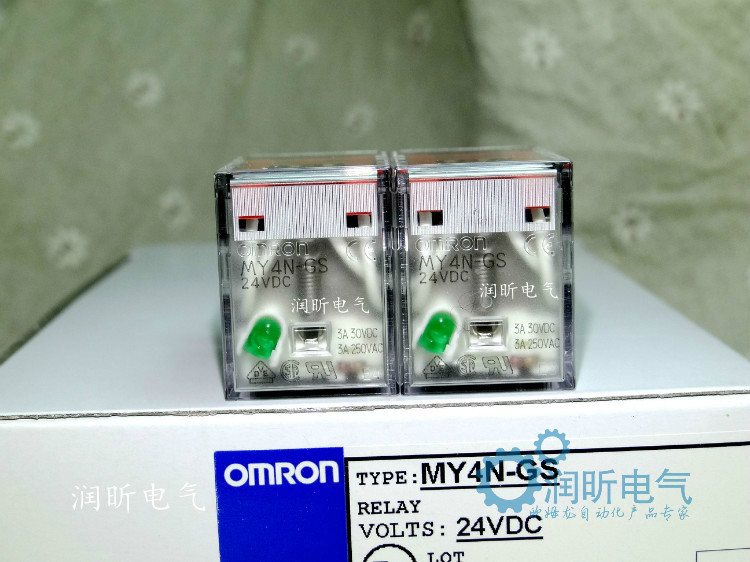 Authentic (OMRON)new original relay MY4N-GS DC24V instead of MY4N-J DC24V