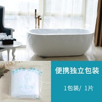 Disposable bath cylinder liner hotel thickened bath bag bath tub shower household plastic film barrel bubble bath bag