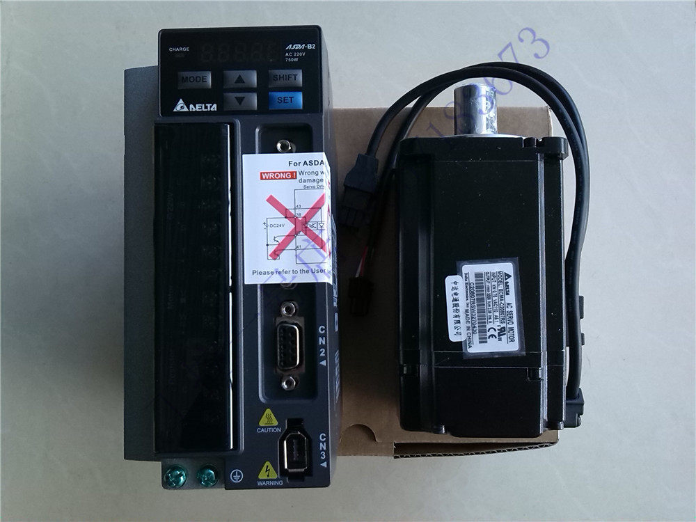 Original Delta 750W servo motor set ECMA-C20807RS drive ASD-B2-0721-B