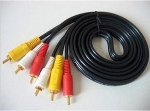 3RCA to 3RCA lotus head audio and video cable set-top box to connect TV AV cable three pairs of three audio and video data cables