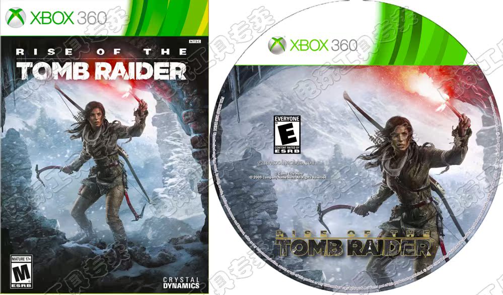 Home - made dedicated game U disk Old Tomb Raider Rise Chinese with full DLC XBOX 360 game without the need for disc machine