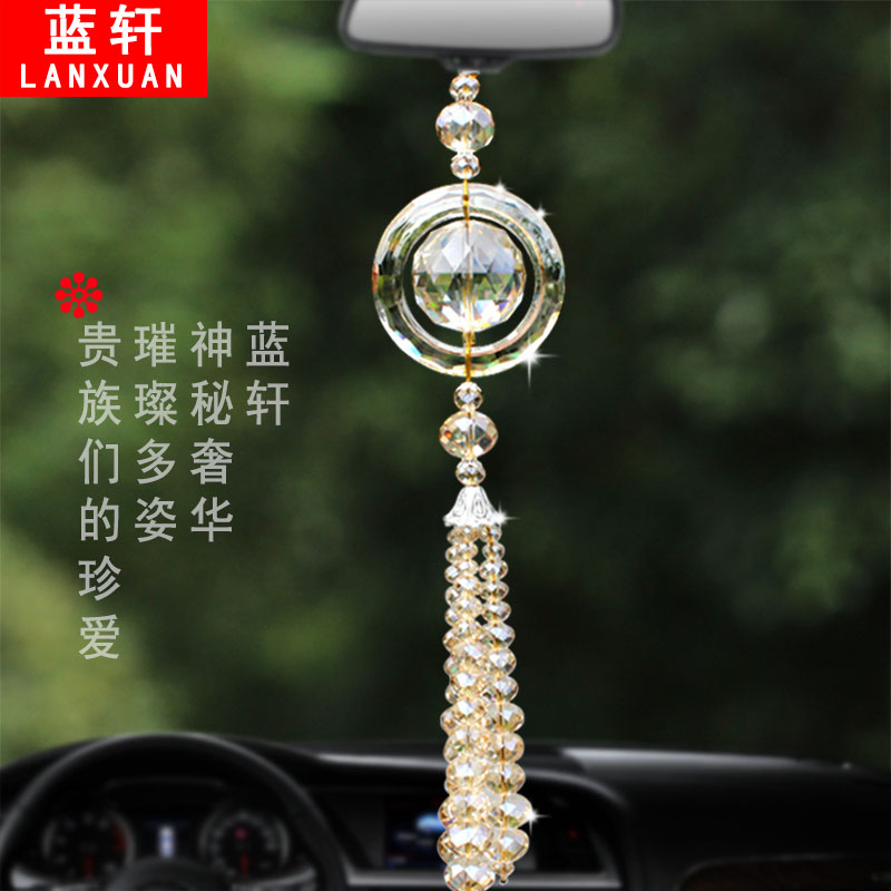 高档创意汽车挂件水晶时尚车饰挂件车载保平安符车用吊坠挂饰用品