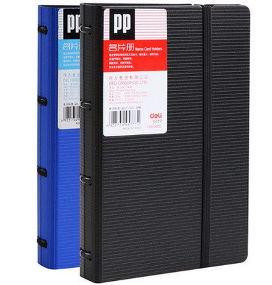 5777 Business card book Color classification label creative fashion loose-leaf transparent business card book 120 pieces