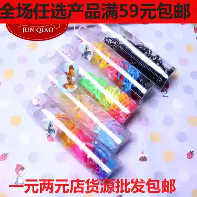 Small barrel children's Hairband hair accessories disc head leather band Hairband disposable high elastic base Hairband base leather ring