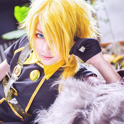 taobao agent 艾薇儿 Wig, sword, golden braid, cosplay