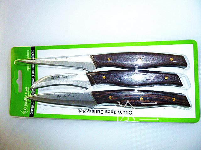 Food carving knife three-piece knife carving tool restaurant hotel baking stainless steel multi-function knife