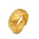Cá tính Euro Coin Gold Glossy Ring Wide có thể điều chỉnh Sanding Gold Starry Ring Men Simulation Trang sức mô phỏng