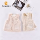 Tong Tai bé vest mùa thu đông mặc áo khoác dày vest ấm áo vest 0-1 tuổi áo gile lông mẹ và bé Áo ghi lê