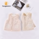 Tong Tai bé vest mùa thu đông mặc áo khoác dày vest ấm áo vest 0-1 tuổi
