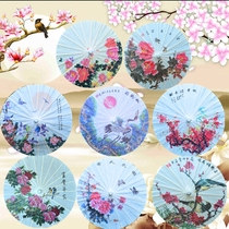 Mini trumpet childrens oil paper umbrella classical Jiangnan Chinese style kindergarten Primary School students decorated with props toy umbrella