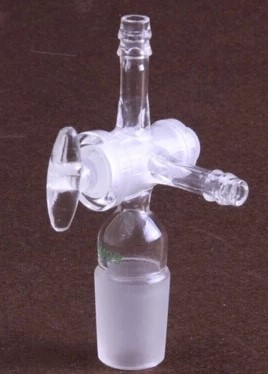 具T型玻璃节门三通接头 19#磨口玻璃三通