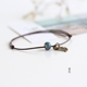 [Light shoal] dệt kim đơn giản thời trang dân tộc phong cách tươi mới và phổ biến vòng chân nữ - Vòng chân những mẫu lắc chân đẹp nhất Vòng chân
