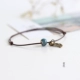 [Light shoal] dệt kim đơn giản thời trang dân tộc phong cách tươi mới và phổ biến vòng chân nữ - Vòng chân