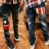 2019 trai mới quần jeans mùa xuân trẻ em mặc quần trẻ em quần lớn trẻ em quần giản dị mùa xuân và mùa thu thủy triều - Quần