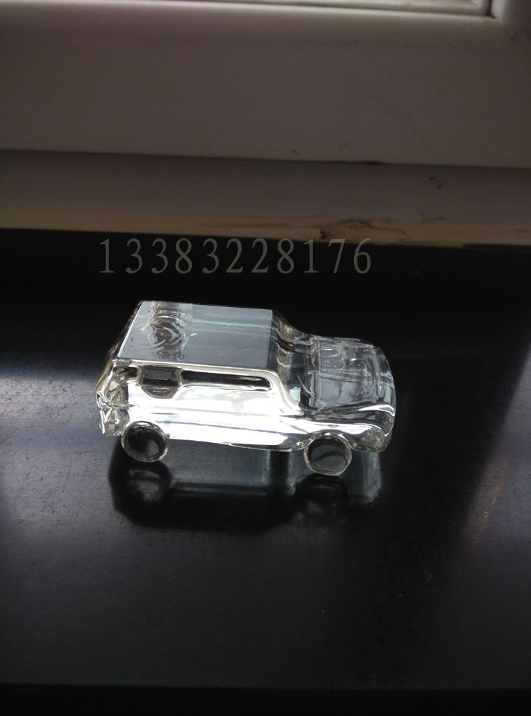 Funeral object crystal (car) sacrifice, mourning, burial, front decoration of the urn, funeral supplies