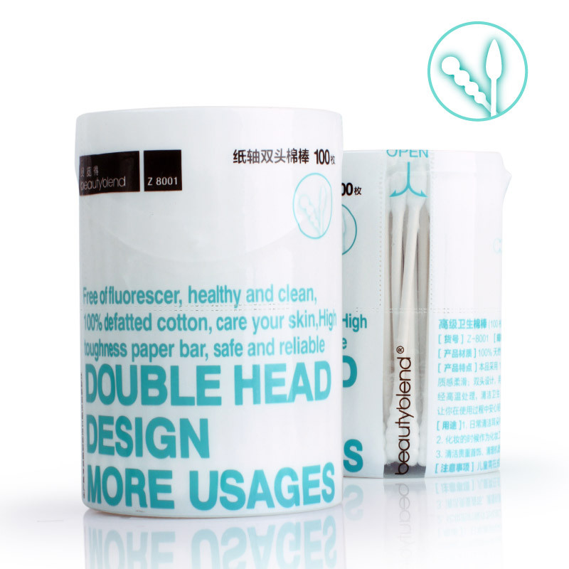 Belander tampon stick (100 pieces of the tip of the head and a spiral)Beauty cotton swab