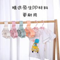 Dedicated household infant and baby clothes drying telescopic baby support? Clothes hanger for newborn childrens clothes