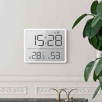 Desktop large screen refrigerator? Wall-mounted electronic meter temperature and humidity digital sticker magnetic simple clock creative alarm clock electronic