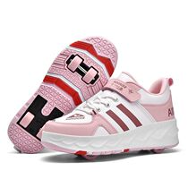 Heelys shoes are automatic mens roller skates skates can be shrunk and can walk double-row invisible girls and childrens four-wheel flying