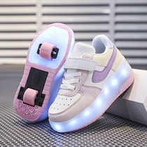 Student wheel shoes Heelys for adults with walking wheels Hot Wheels rear sliding sports shoes with lights skateboard