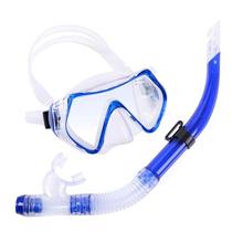 Set respiratory mask dry new style diving mirror tube snorkeling large field of view supplies equipment half