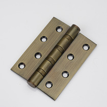 Stainless steel swing hinge Wooden door door slot-free letter hinge Thickened bearing U bearing silent hinge hinge