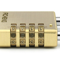 All-copper large password lock padlock warehouse door lock household pure copper solid anti-theft lock R bold dormitory waterproof lock