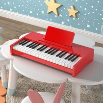 Manlen Childrens Small Piano Wooden Piano Boy and Girl Baby Baby Music Toy First Birthday Gift