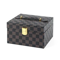 Plaid pattern ins style jewelry box storage box pendant bracelet jewelry box jewelry V earrings display jewelry box
