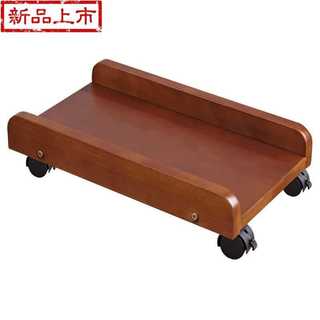 。台式电脑主机h托架可移动主◆定制◆机底座托盘滑轮机箱置物架
