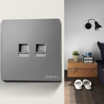 Network cable box broadband information dual network port multi-port dual port two-in-one telephone computer socket