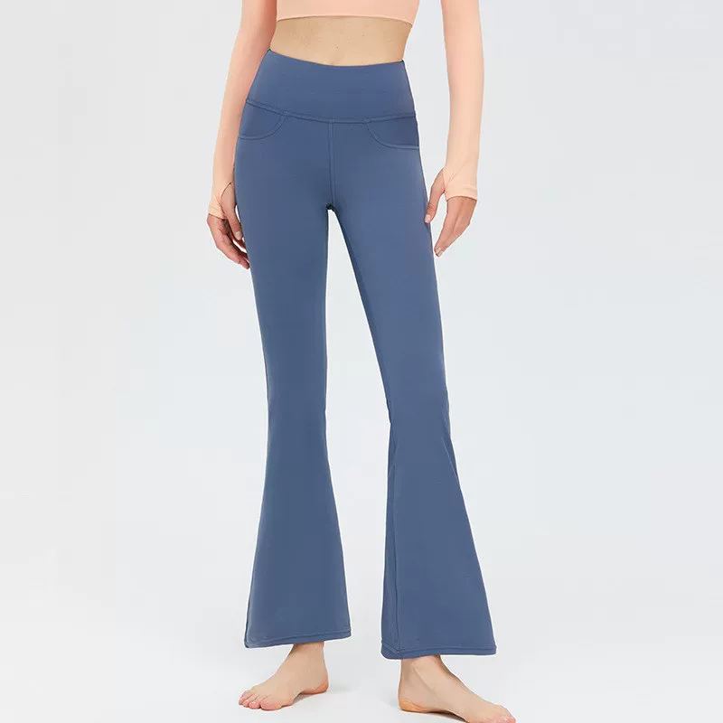 (Cross-border trading), autumn flared trousers for yoga, sports yoga clothing, uniform, underwear for hips shape correction for gym, high waist