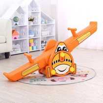 Trojan room rocking rocking horse inner rocking play childrens plastic board household board kindergarten animal V animal double balance z