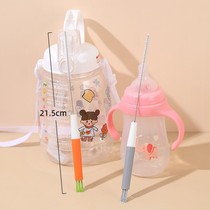 Straw brush cleaning brush baby bottle brush cleaning baby water cup artifact tool brush thick extended set suction change brush
