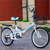 Recommended folding bicycle 20-inch adult mens and womens ultra-light portable variable speed childrens student bicycle transportation princess