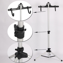 Bicycle parking rack mountain road self-retractable bicycle hanger display rack triangle vertical adjustable repair