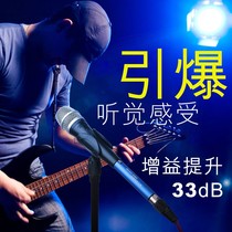 Professional dynamic microphone amplifier j handheld dynamic microphone front portable amplifier stage front independent microphone