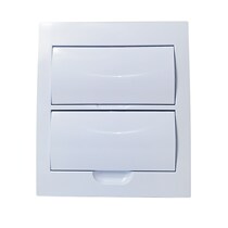Distribution box panel cover electric meter box plastic outer cover household all-white electric box cover 10 12 15 18 circuits