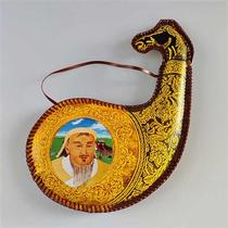 Mongolian skin bag wine pot water bag empty pot sheep gall-shaped wine z-pot Mongolian characteristic dance performance props craft gift