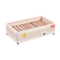 Solid wood stove household small foot-baking artifact foot-warming electric heater fire barrel rectangular fire box