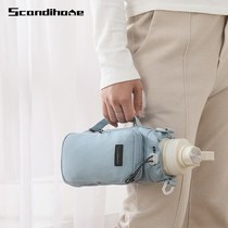 Outdoor water cup storage bag travel crossbody kettle bag portable handheld multifunctional thermos cup protective cover mobile phone bag