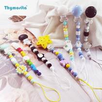 It can be boiled and sterilized. It is easy to take care of the babys silicone pacifier chain. The baby can chew on the molar teether chain.