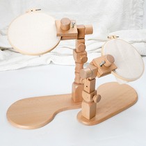 Beech desktop embroidery frame embroidery cross-stitch frame tool embroidery frame universal adjustable desktop embroidery frame