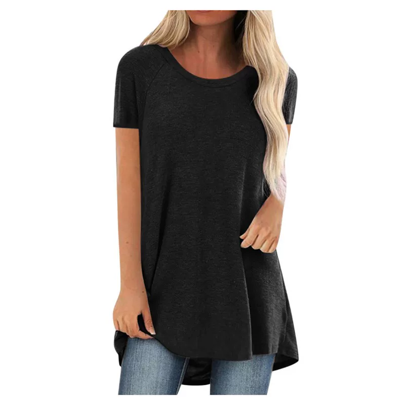 Новая туника женская 5XL размера +, стиль Siles, модные длинные рубашки RO